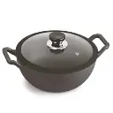 Kadai with Glass Lid CELLO Ironica - 22 cm
