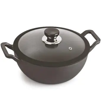 Kadai with Glass Lid CELLO Ironica - 26 cm