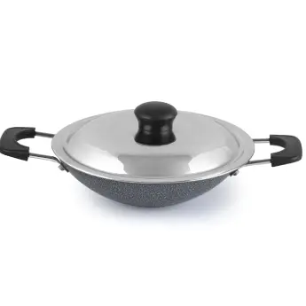 Deep Appachatty with Lid CELLO Black Platina - 20 cm