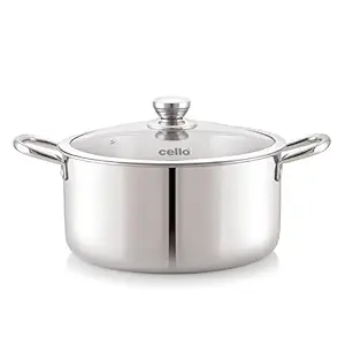 Casserole with Lid CELLO Tri-Ply Pro - 22 cm