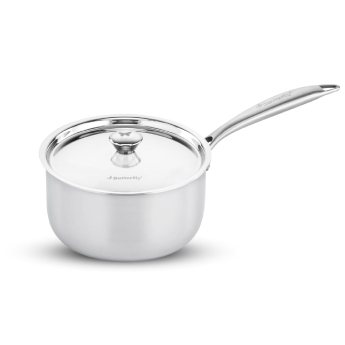 Sauce Pan with Lid BUTTERFLY Tez Triply - 1.8 l