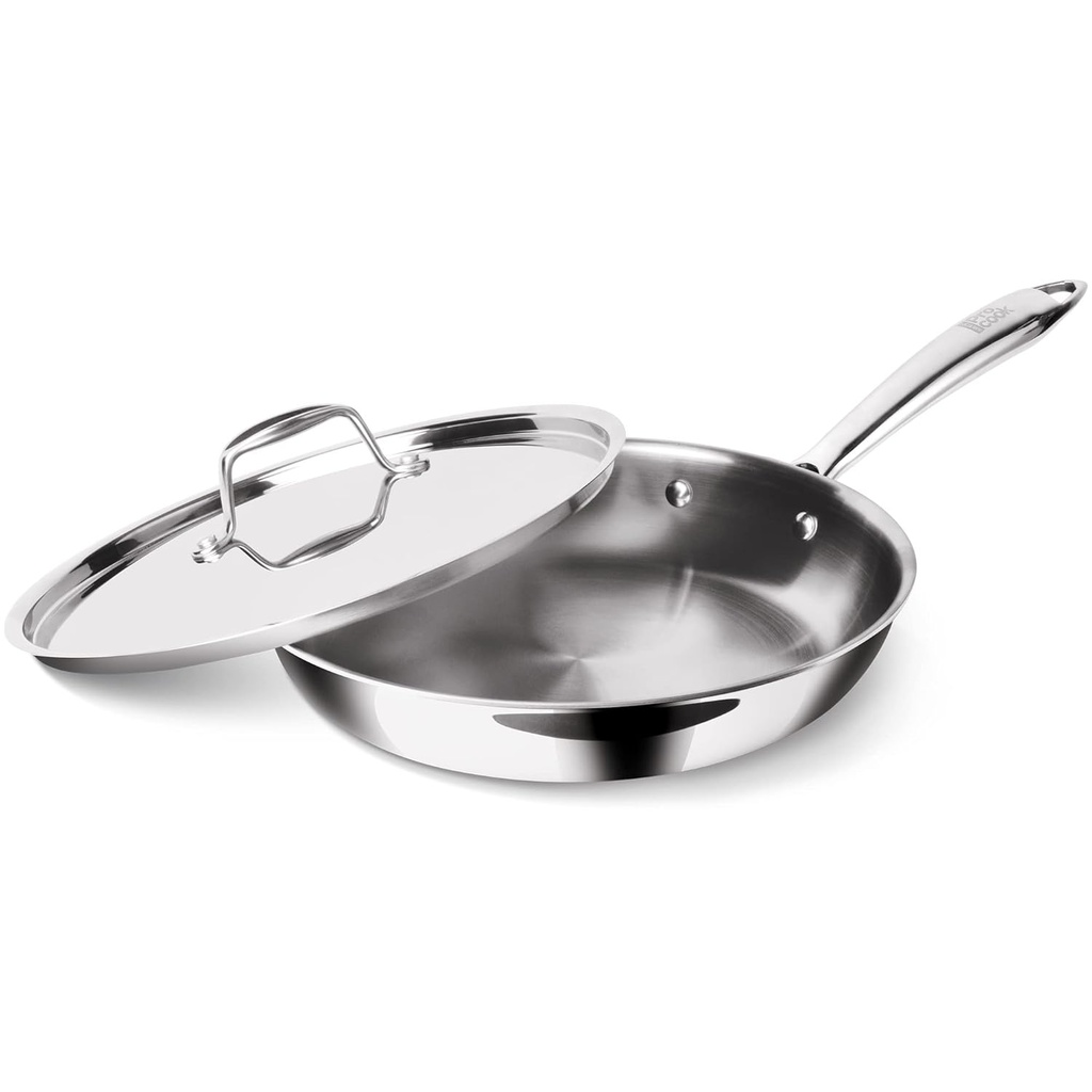 Fry Pan with Lid MILTON Procook Tri-Ply - 2.2 l