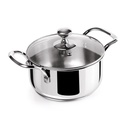 Casserole with Glass Lid MILTON Procook Tri-Ply - 6.4 l