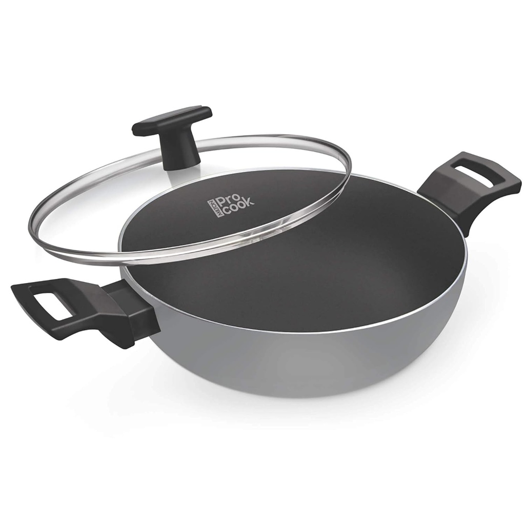 Kadai with Glass Lid MILTON Procook Blackpearl  - 2.1 l