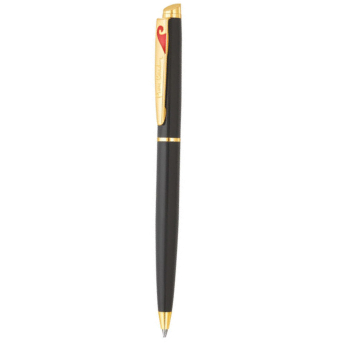 Pen PIERRE CARDIN Red Rose Ballpoint Glossy Black