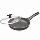 Fry Pan with Glass Lid MILTON Granito - 28 cm