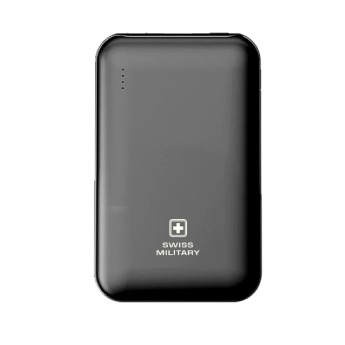[ELECTRAMITE_VPB12_BLK_10000MAH] Power Bank SWISS MILITARY Electra Mite - 10000 mAh