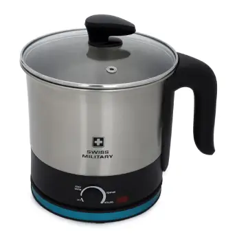 [BRIGHT EK06_SLV_1.5LTR] Electric Kettle SWISS MILITARY Bright - 1.5 l