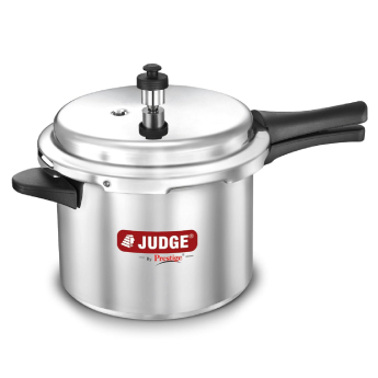 [PC PG&JG-5l] Basic Pressure Cooker JUDGE BY PRESTIGE (Outer Lid, Aluminium) Sturdy Handle - 5 l