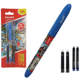 [1773] Pen LUXOR Fountain Grafitti Blue